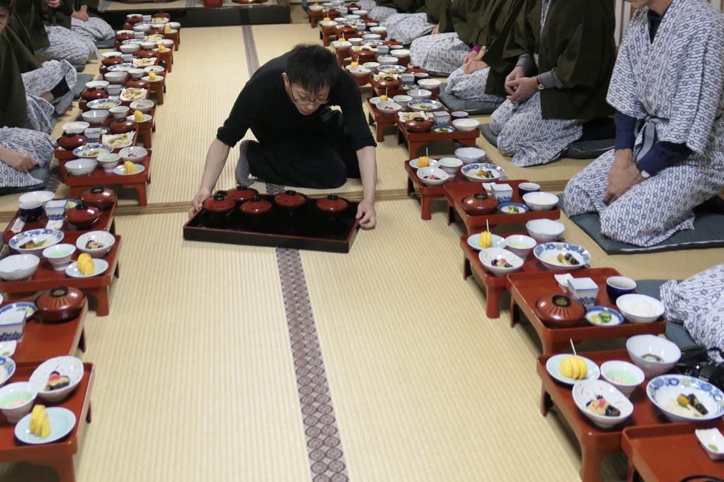 eetzaal in klooster Koyasan